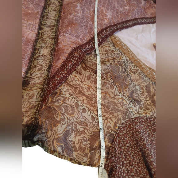 Vtg Y2k Babydoll Patchwork 22W 24W Empire Waist Fairy Grunge Romantic Victorian - Picture 7 of 11